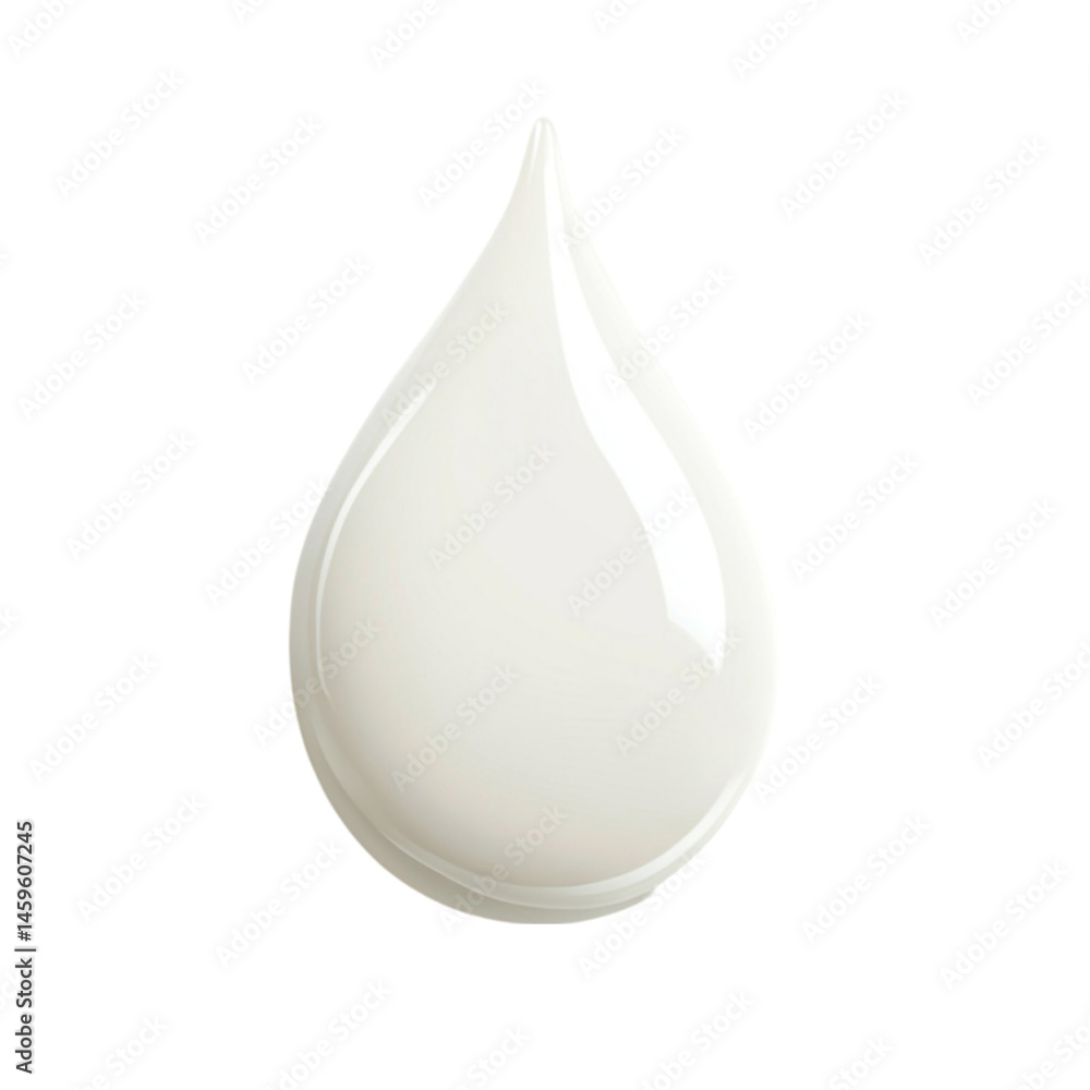 single milk drop falling down
