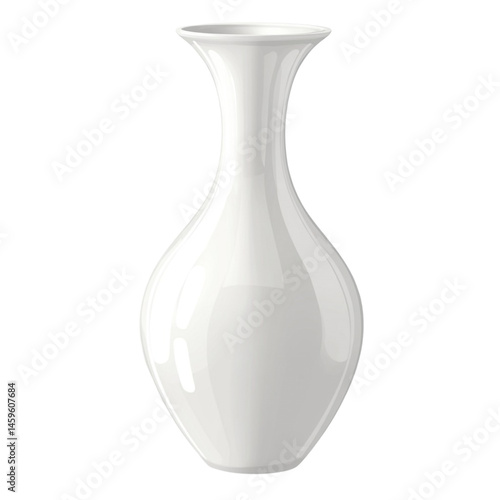 Obraz na płótnie elegant white ceramic vase design w salonie