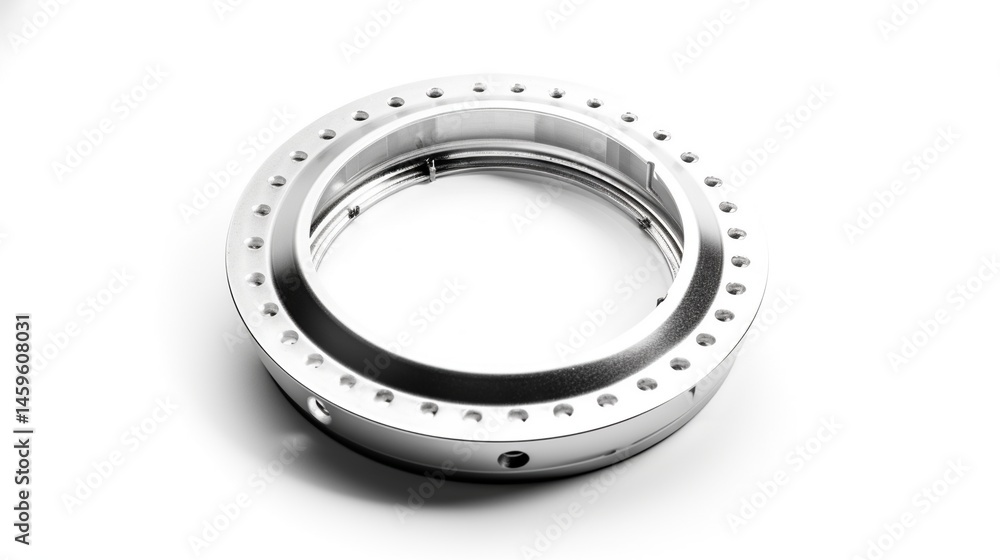 Circular metal part with indentations Circular metal part with indentations