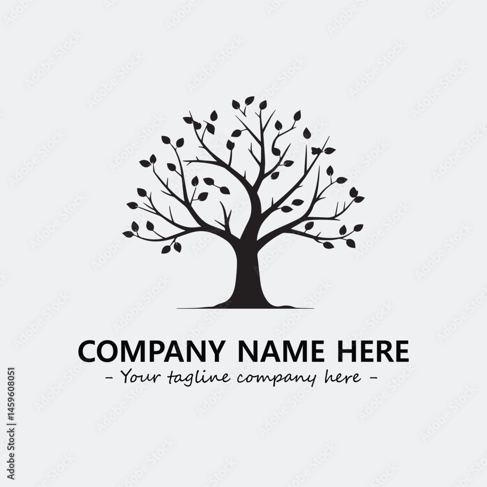 Obraz premium Tree Silhouette Logo Company Design Illustration Vector Graphic Image