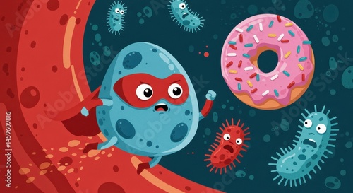 Superhero Cell: Battling Bacteria for a Healthier Body