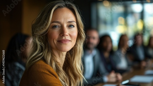 Wallpaper Mural Confident businesswoman leading a meeting Torontodigital.ca