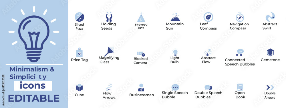 Minimal vector icons with clean lines, perfect for UI, apps, websites, and modern graphic design needs.