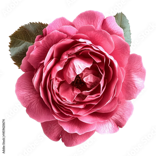 Obraz na płótnie Pink rose blossom closeup view on black background delicate petals soft light w salonie