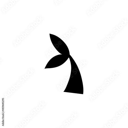 Mermaid tail silhouette 