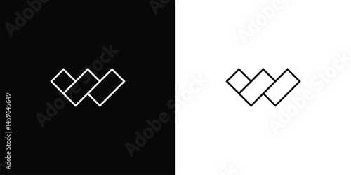  Modern and simple  W  logo design