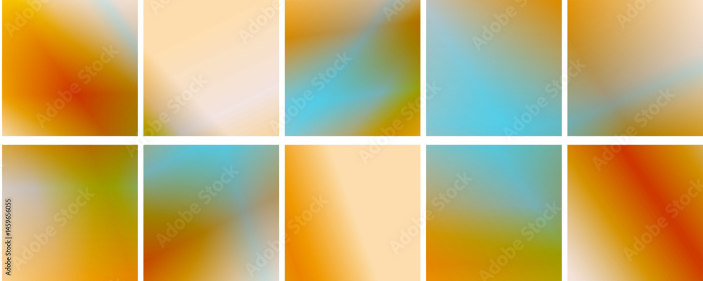 Naklejka premium Abstract blurred gradient background in bright colors. Colorful smooth illustration