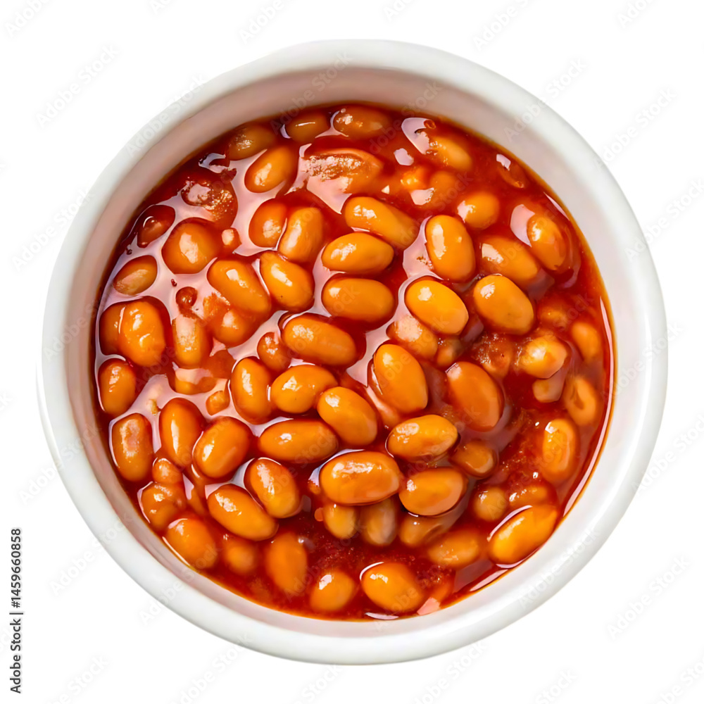 Delicious Baked Beans in a Bowl Savory Food Dish Recipe Meal Delicious Baked Beans in a Bowl Savory Food Dish Recipe Meal