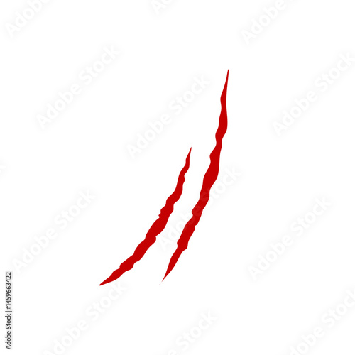 Animal claws scratches. Vector illustration 