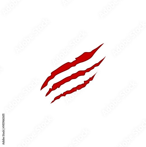 Animal claws scratches. Vector illustration 