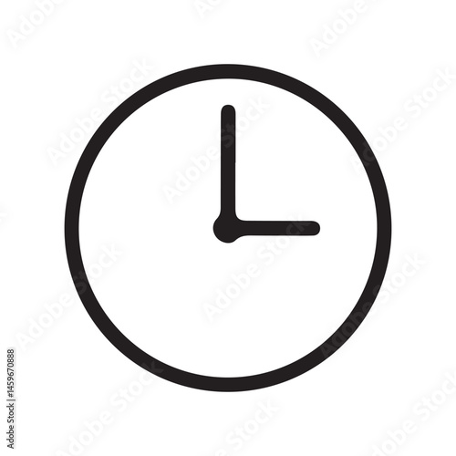 clock icon on square internet button