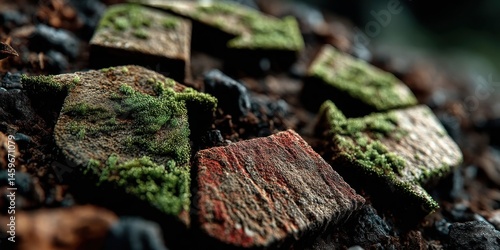 Recycling Symbol Growing from Soil Promoting Circular Economy and Sustainability