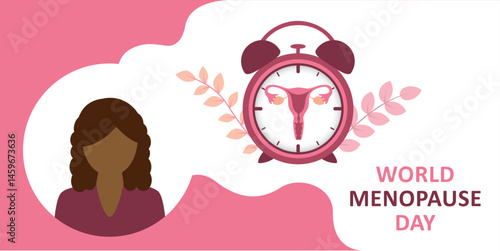 world menopause day woman health concept vector illustration