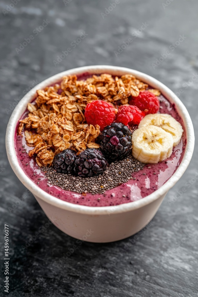 Healthy smoothie bowl with granola Healthy smoothie bowl with granola