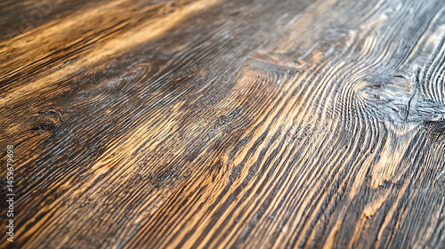 A wooden floor with a burnt look to it