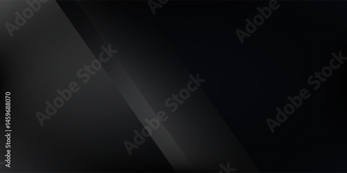Black abstract background. Elegant dark diagonal shape elements.