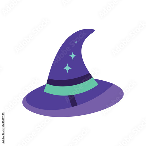 a wizard hat with glowing runes
