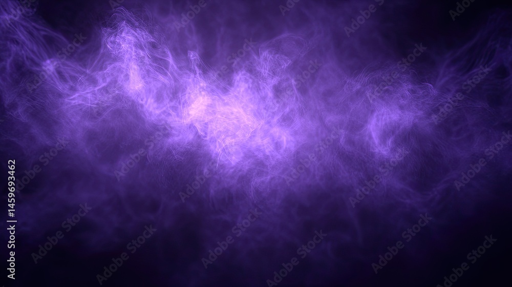 Purple ethereal smoke abstract background