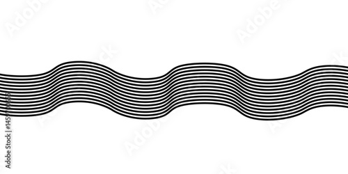  Abstract wave line for banner, wallpaper background with wave design.Abstract background with business lines.Dynamic flowing wave lines design element. Futuristic technology and sound wave pattern