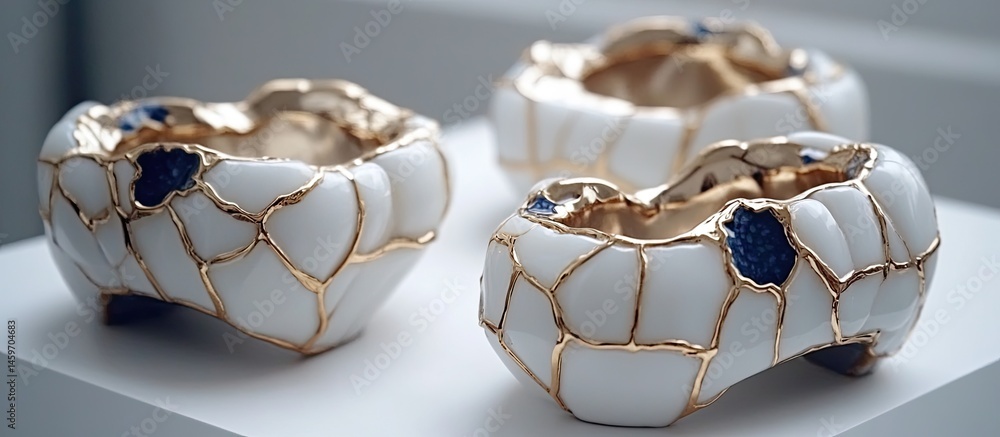 Elegant, Decorative Ceramic Bowls with Intricate Designs