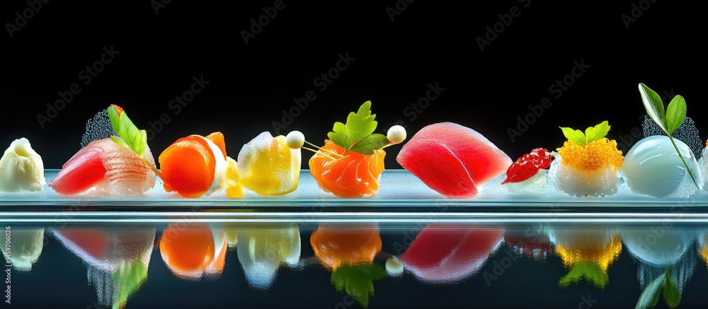 Exquisite Sushi Platter Display