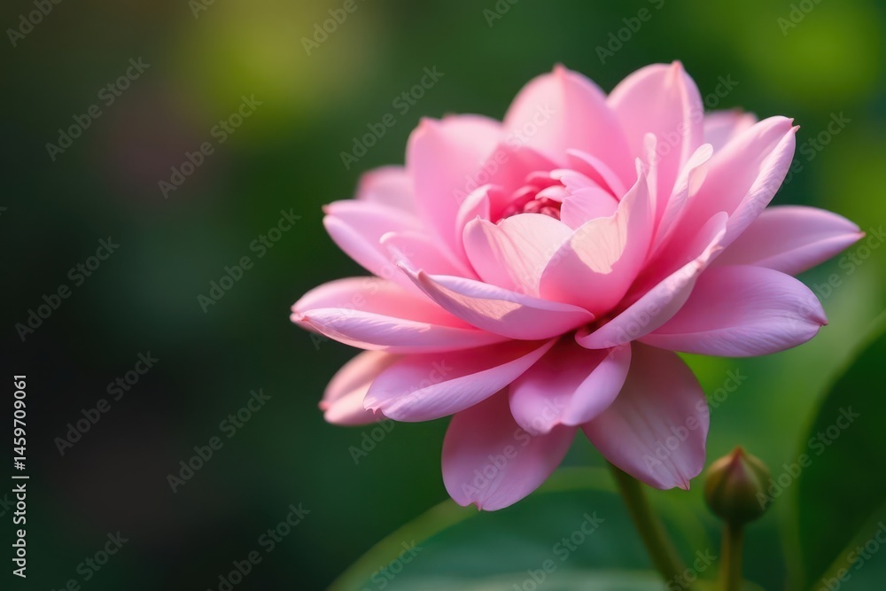 Soft pink flower, gentle petals unfurling in quiet garden space , soft, floral, flora Soft pink flower, gentle petals unfurling in quiet garden space , soft, floral, flora