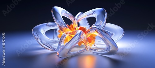 Obraz na płótnie Abstract Glass Sculpture w salonie