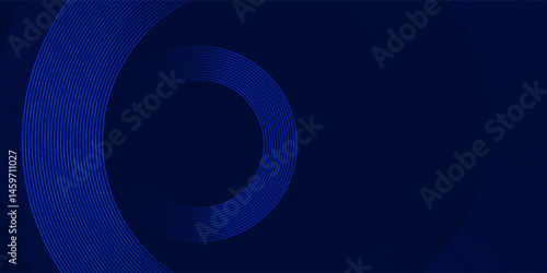 abstract dark background with glowing lines circles. eps 10