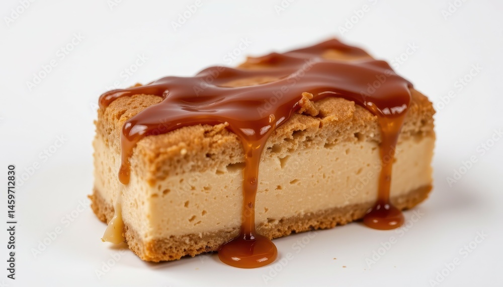 Closeup of creamy caramel toffee sauce drizzled on dessert kitchen table food photography warm environment top view Closeup of creamy caramel toffee sauce drizzled on dessert kitchen table food photography warm environment top view