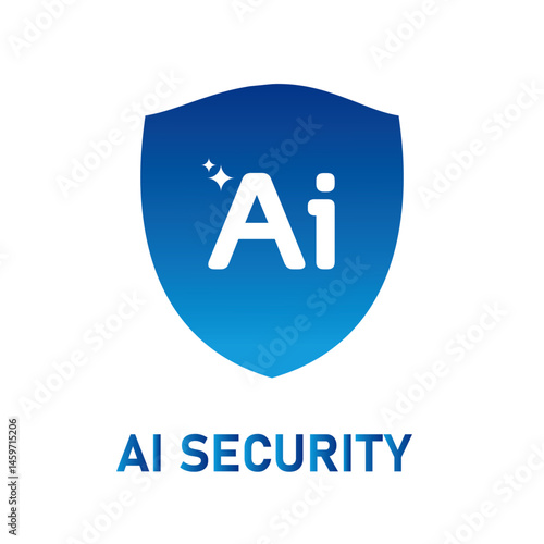 Blue  Ai Security logo design is a business sign with a Security and web design, Ai Security Logo