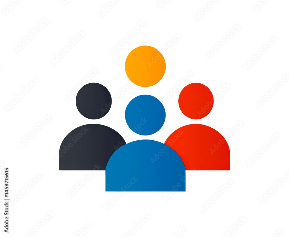 Team communication icon on a transparent background Team communication icon on a transparent background