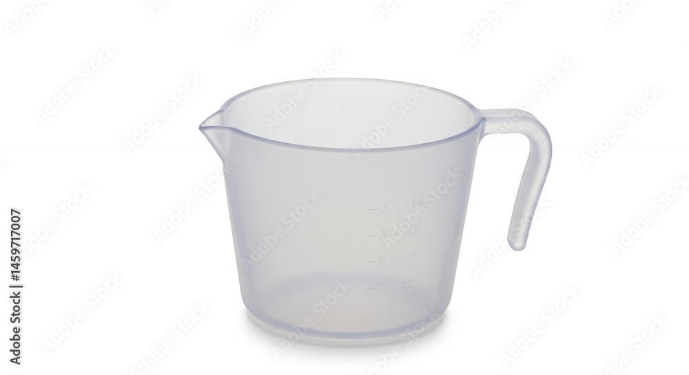 Clear plastic measuring jug Clear plastic measuring jug