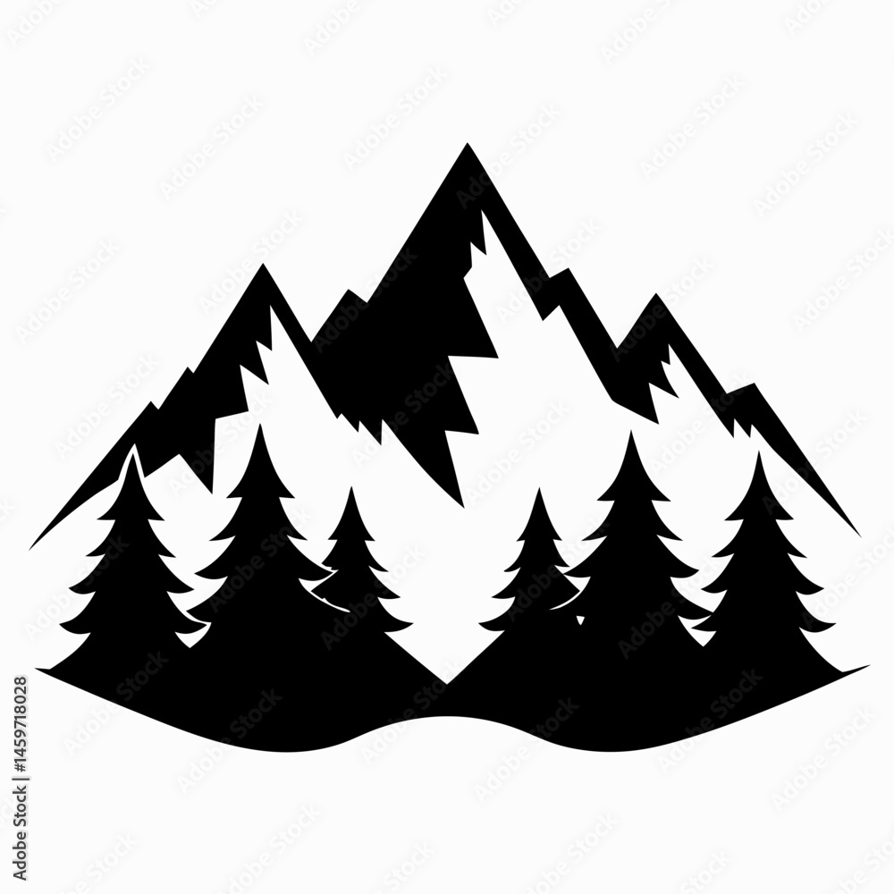 Obraz premium vector illustration of a christmas tree