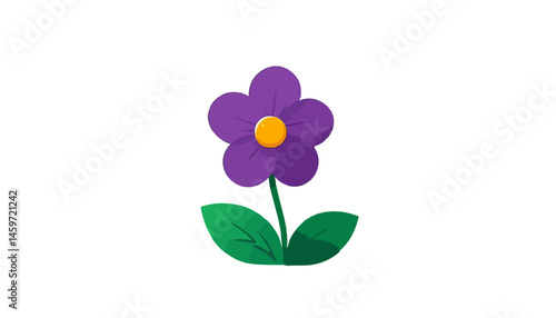 Wild Violet Illustration Representing Nature’s Beauty