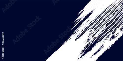 Dots halftone white \u0026 blue color pattern gradient grunge texture background. Dots pop art comics sport style vector