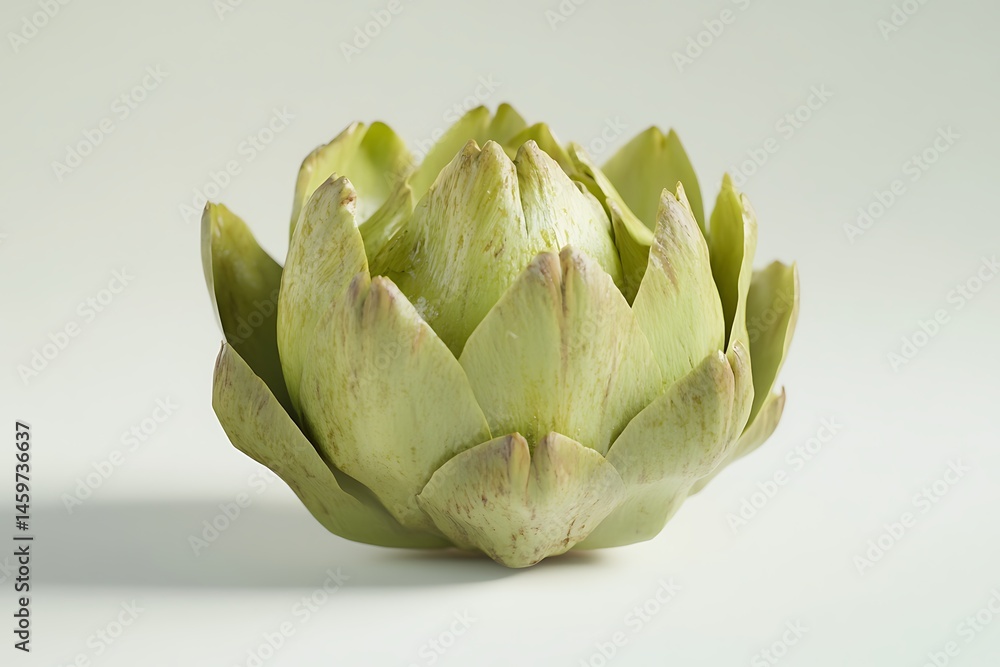 Fototapeta premium Artichoke isolated on a white background