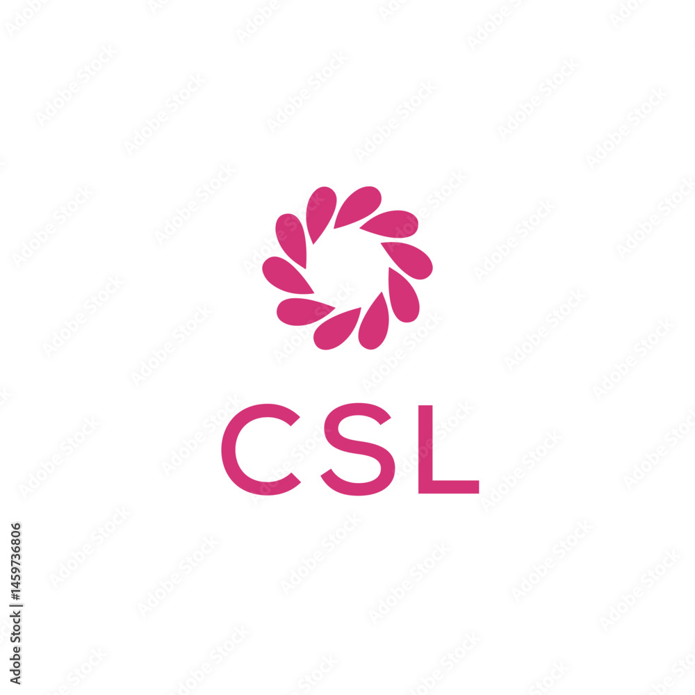 CSL letter logo design with white background CSL letter logo design with white background