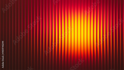 Summer sunset vibrant gradient radiant with fractal glass effect. Endless summer dreams. Golden hour in glowing art. Fiery summer sunset captured in glowing lines. Feel the heat of summer. Vector
