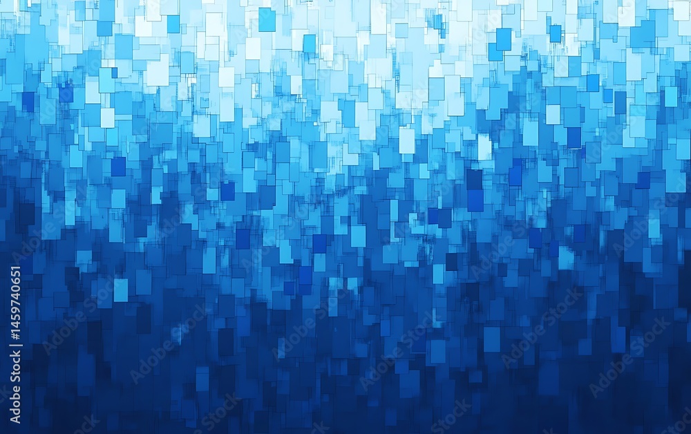 Fototapeta premium Blue pixel background, blue pixel texture, blue pixel pattern, pixel art