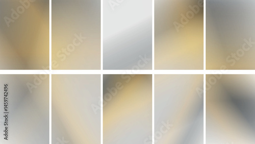 Grid of ten abstract gradient wave designs.
fashion blurry color gradient set