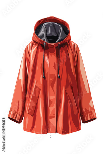 raincoat vector art