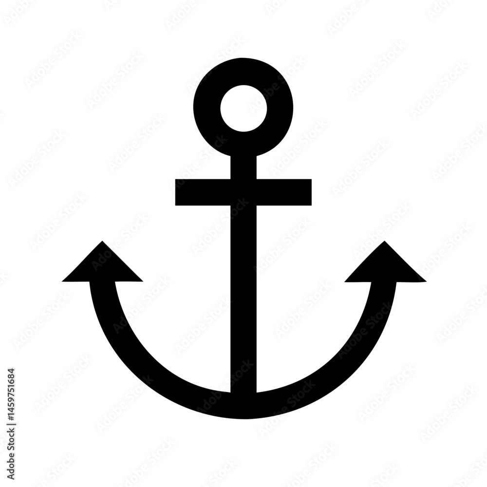 Anchor icon vector illustration Anchor icon vector illustration