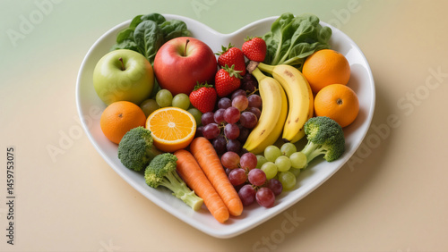 Human Heart Lit with Neon Pink and Purple Light