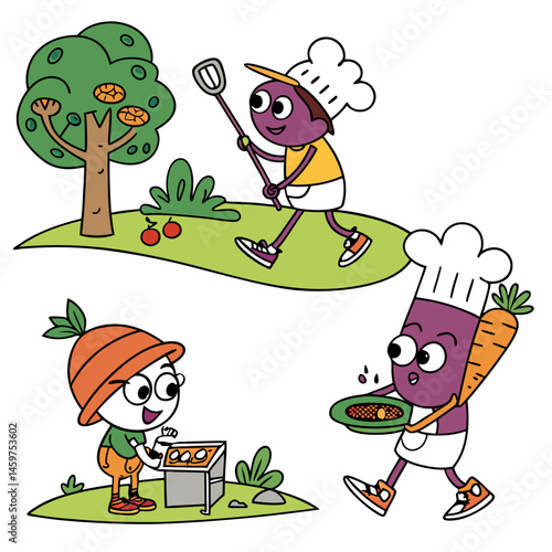 whimsical-vector-characters-engaging-in-healthy-ea