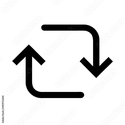 Exchange arrows icon vector illustration