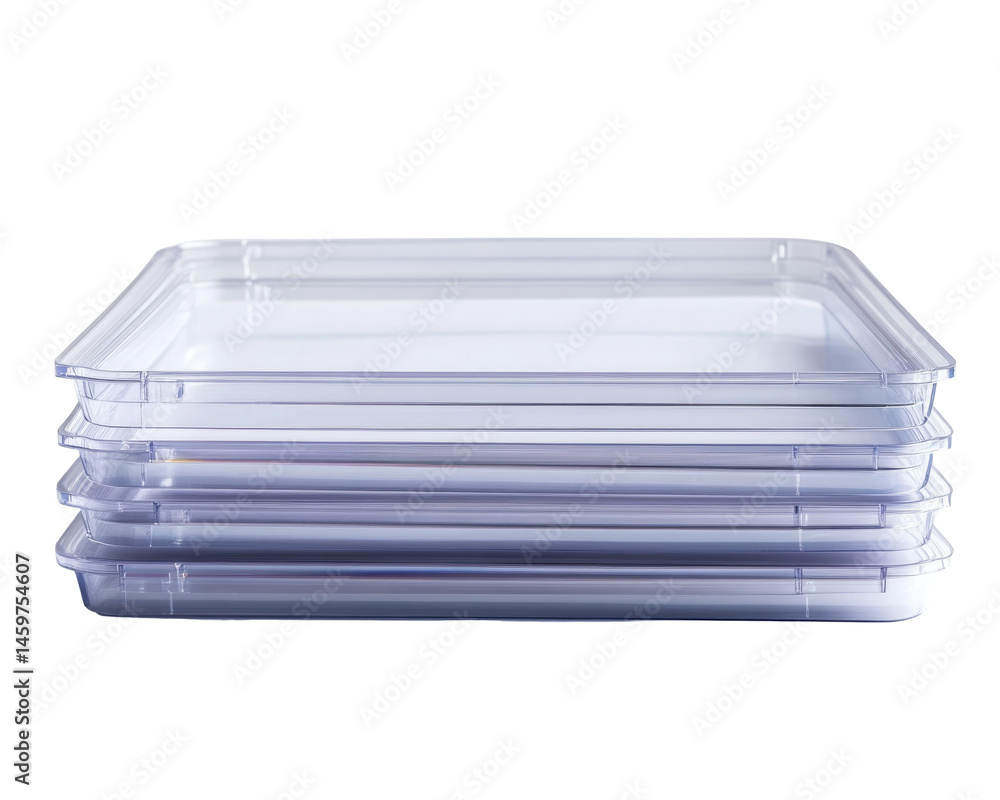 Clear Acrylic Document Tray Stack Isolate isolated on a transparent background Clear Acrylic Document Tray Stack Isolate isolated on a transparent background