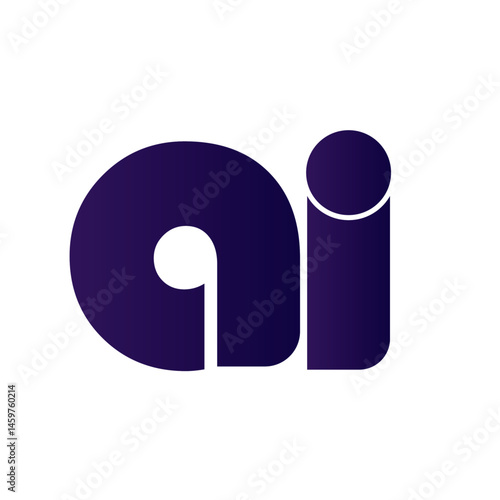 artificial intelligence vector Logo, Ai logo 