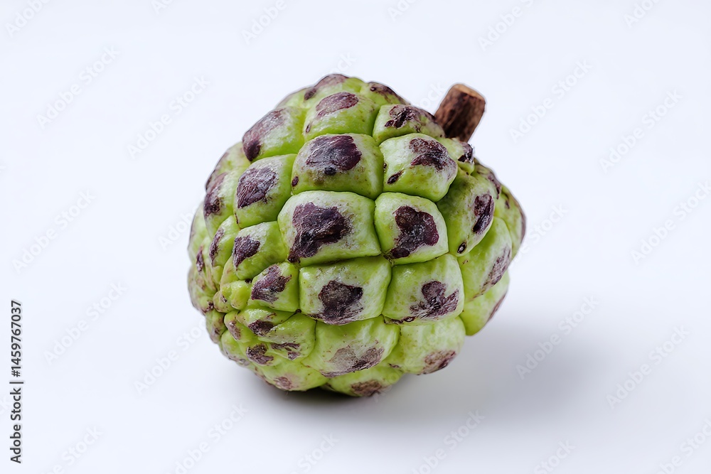 Fototapeta premium Custard apple isolated on a white background