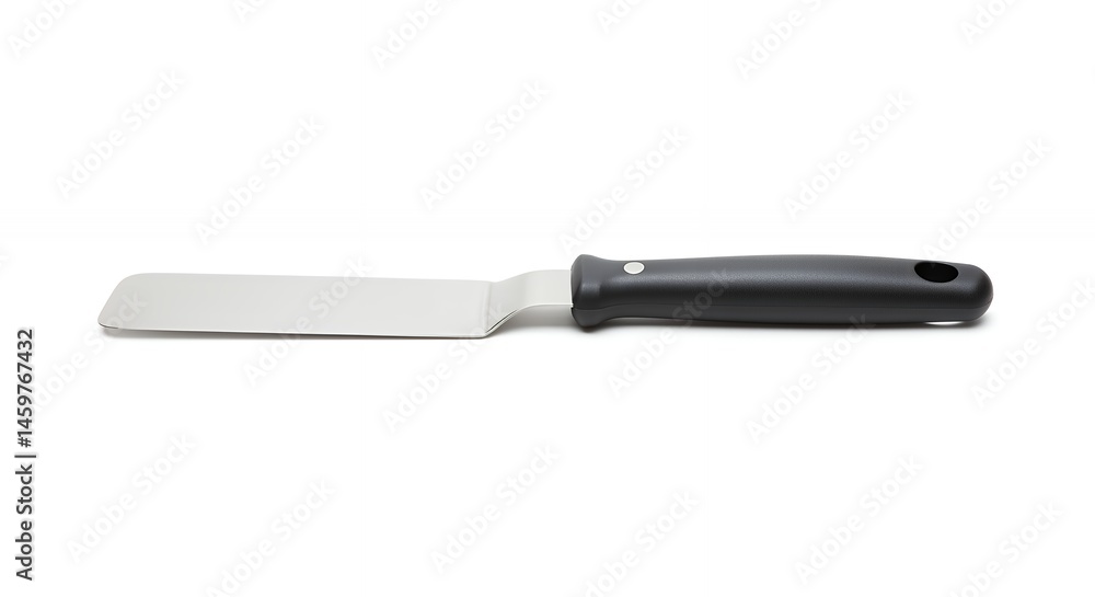 Black handle metal spatula Black handle metal spatula