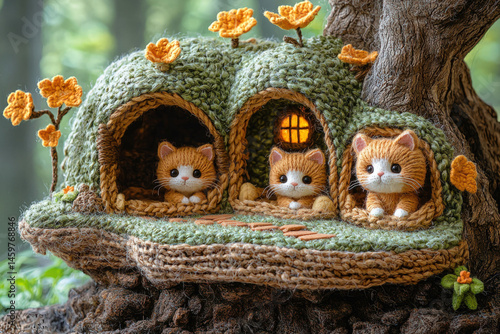 A charming scene depicting ...